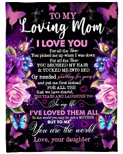 To My Mom - Rose - Fleece Blanket Large Fleece Blanket - 60" x 80" front