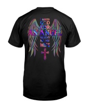 Husband Wife - Cross - I Asked God For An Angel Classic T-Shirt back