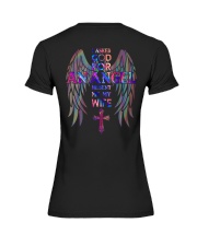 Husband Wife - Cross - I Asked God For An Angel Premium Fit Ladies Tee tile