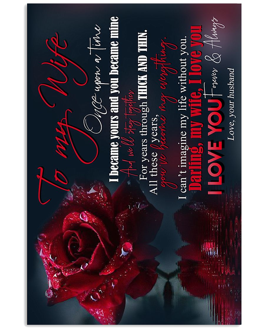 TO MY WIFE 16x24 Poster