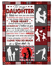 To My Daughter - Never Feel That You Are Alone Fleece Blanket tile