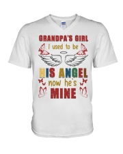 ngel - Grandpa - I Used To Be His Angel V-Neck T-Shirt tile