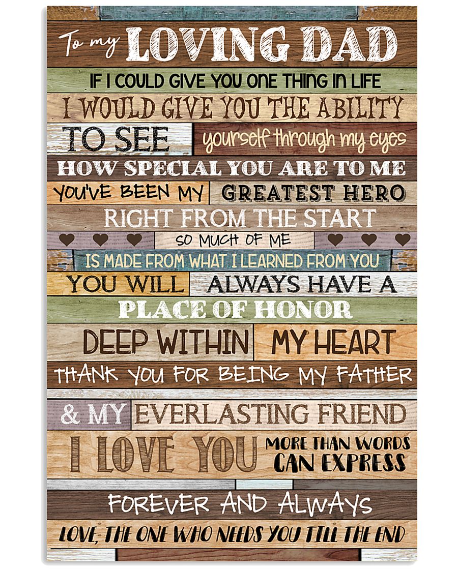 DAUGHTER TO DAD 16x24 Poster