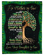 To My Mother-in-law - Tree - Fleece Blanket Small Fleece Blanket - 30" x 40" front