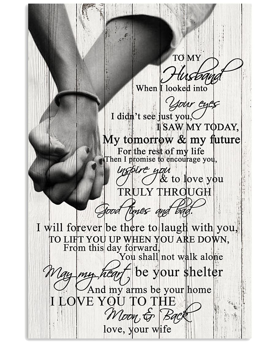 TO MY HUSBAND 16x24 Poster