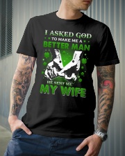 HUSBAND - HUSBAND T-SHIRT - PATRICK'S DAY Classic T-Shirt lifestyle-mens-crewneck-front-6
