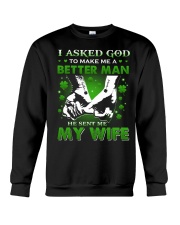 HUSBAND - HUSBAND T-SHIRT - PATRICK'S DAY Crewneck Sweatshirt thumbnail