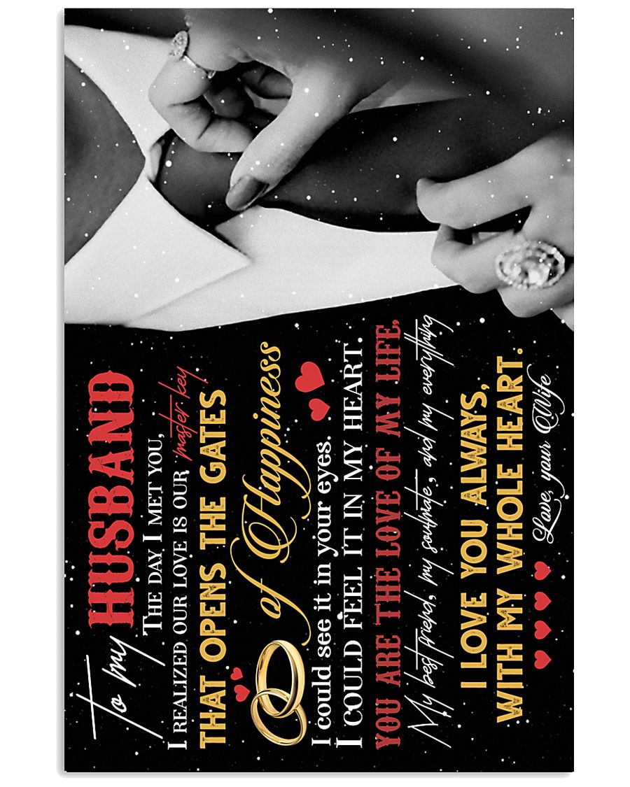 TO MY HUSBAND - COUPLE - I LOVE YOU 16x24 Poster