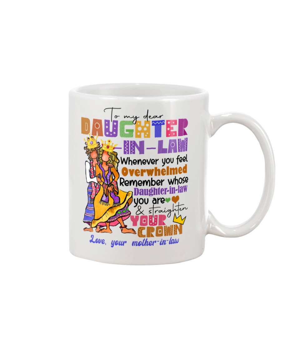 DAUGHTER-IN-LAW - HIPPIE - STRAIGHTEN YOUR CROWN Mug