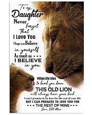 POSTER - TO MY DAUGHTER - OLD MAN - NEVER FORGET 16x24 Poster front