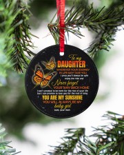 To My Daughter - Wherever Your Journey in Life Circle ornament - single (porcelain) aos-circle-ornament-single-porcelain-lifestyles-07