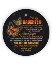 To My Daughter - Wherever Your Journey in Life Circle Ornament (Wood tile
