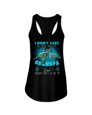 To Grandchild - I Don't Care What Anyone Ladies Flowy Tank tile