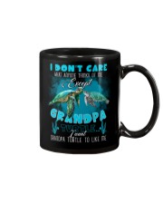 To Grandchild - I Don't Care What Anyone Mug tile