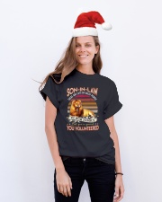 Son-in-law - Lion - You Volunteered - T-Shirt Classic T-Shirt lifestyle-holiday-crewneck-front-1