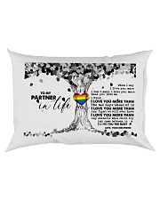 TO MY PARTNER IN LIFE Rectangular Pillowcase back