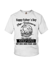 T-SHIRT - TO MY BONUS DAD - DADASAURUS Youth T-Shirt tile