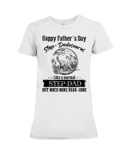 T-SHIRT - TO MY BONUS DAD - DADASAURUS Premium Fit Ladies Tee tile