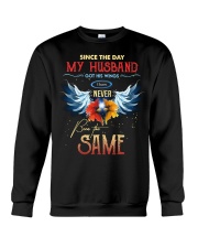T-SHIRT - MY ANGEL HUSBAND - WINGS - THE SAME Crewneck Sweatshirt thumbnail