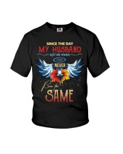 T-SHIRT - MY ANGEL HUSBAND - WINGS - THE SAME Youth T-Shirt thumbnail