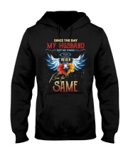 T-SHIRT - MY ANGEL HUSBAND - WINGS - THE SAME Hooded Sweatshirt thumbnail