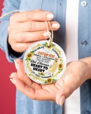 Mom - You Are My Sunshine - Personalized Circle ornament - single (porcelain) aos-circle-ornament-single-porcelain-lifestyles-01