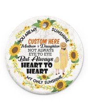 Mom - You Are My Sunshine - Personalized Circle ornament - single (porcelain) front