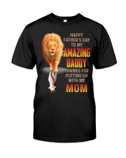 T-SHIRT - TO MY BONUS DAD - LION Classic T-Shirt front