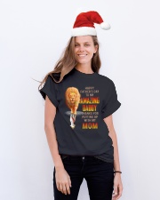 T-SHIRT - TO MY BONUS DAD - LION Classic T-Shirt lifestyle-holiday-crewneck-front-1