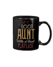 Just a Good Aunt with a hood playlist Mug thumbnail