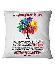 MOM TO DAUGHTER IN LAW Square Pillowcase thumbnail