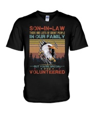 SON-IN-LAW - EAGLE - VINTAGE - YOU VOLUNTEERED V-Neck T-Shirt thumbnail