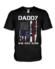 Daddy-mechanic V-Neck T-Shirt tile
