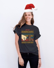 GRANDMASAURUS - DINOSAUR - VINTAGE Classic T-Shirt lifestyle-holiday-crewneck-front-1