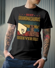 GRANDMASAURUS - DINOSAUR - VINTAGE Classic T-Shirt lifestyle-mens-crewneck-front-6
