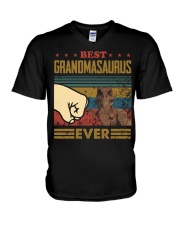 GRANDMASAURUS - DINOSAUR - VINTAGE V-Neck T-Shirt thumbnail