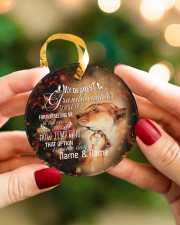 Grandma and Granddaughter - Thank You For Not Sell Circle ornament - single (porcelain) aos-circle-ornament-single-porcelain-lifestyles-08