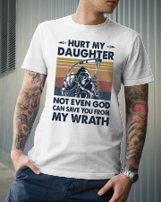 T-SHIRT - TO DAD- HURT MY DAUGHTER Classic T-Shirt lifestyle-mens-crewneck-front-6