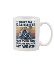T-SHIRT - TO DAD- HURT MY DAUGHTER Mug tile