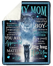 To My Mom - Lioness - Fleece Blanket Sherpa Fleece Blanket tile