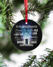 To Granddaughter - I Love You - Personalized Circle ornament - single (porcelain) aos-circle-ornament-single-porcelain-lifestyles-07