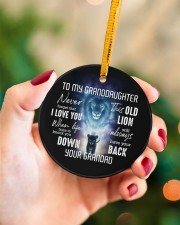 To Granddaughter - I Love You - Personalized Circle ornament - single (porcelain) aos-circle-ornament-single-porcelain-lifestyles-09