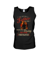 Father firefighter Unisex Tank tile