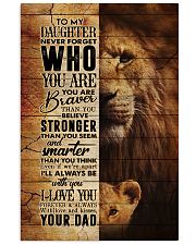 To My Daughter - Lion - Never Forget Who You Are Vertical Poster tile