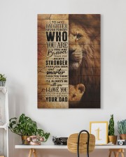 To My Daughter - Lion - Never Forget Who You Are 20x30 Gallery Wrapped Canvas Prints aos-canvas-pgw-20x30-lifestyle-front-03