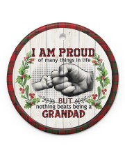 Grandad - Nothing Beats Being A Grandad Circle ornament - single (porcelain) front