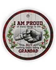 Grandad - Nothing Beats Being A Grandad Circle Ornament (Wood tile