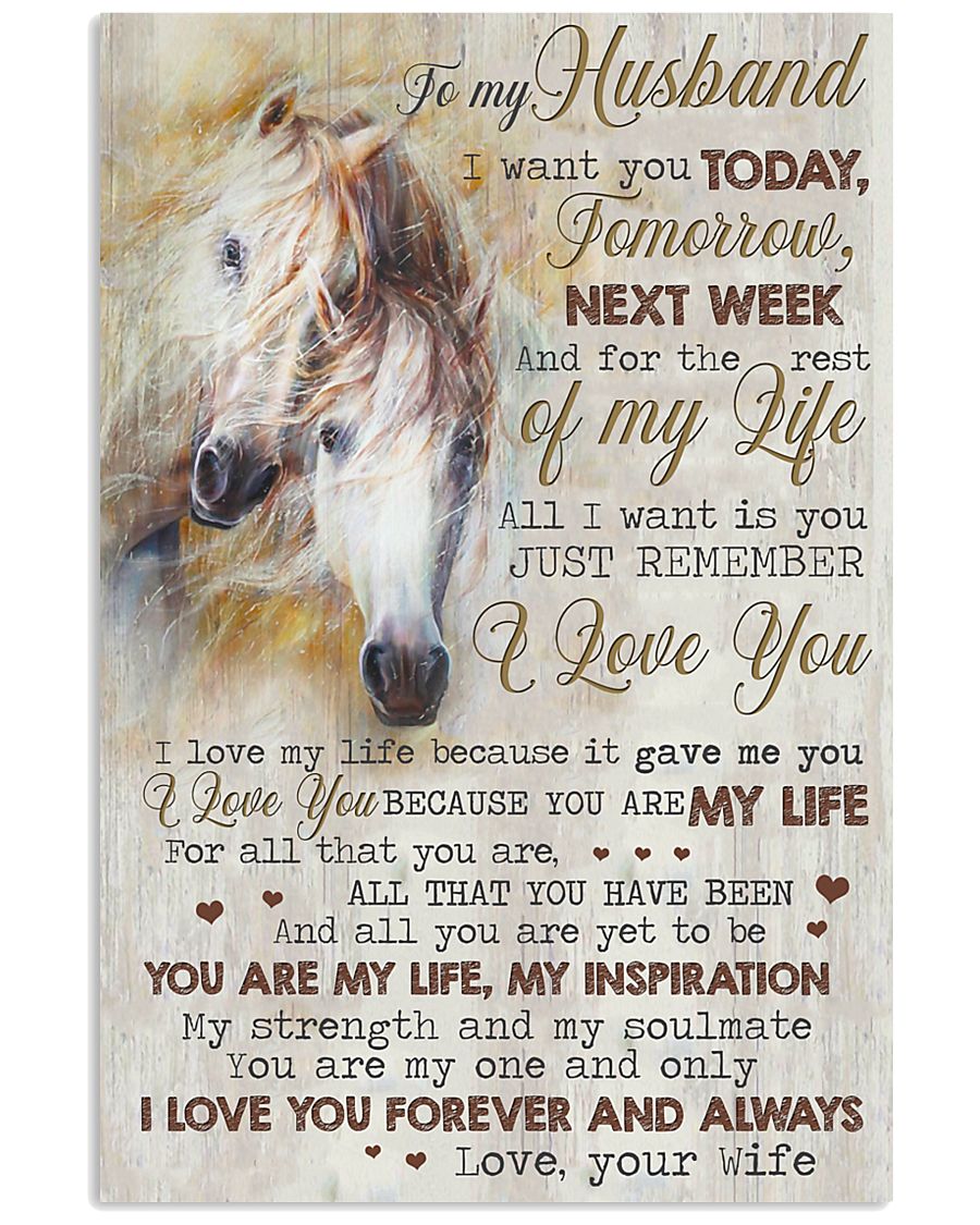 TO MY HUSBAND 16x24 Poster