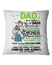 DAUGHTER TO DAD Square Pillowcase thumbnail