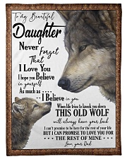 DAD TO DAUGHTER Fleece Blanket tile